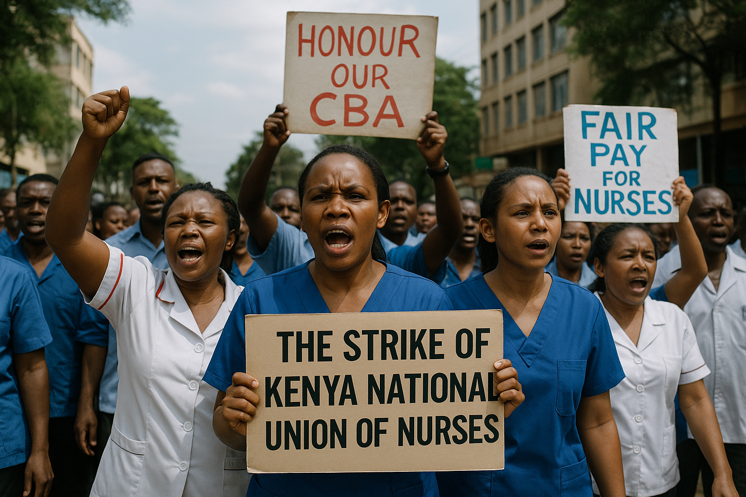 Crisis in Healthcare: The Kenya National Union of Nurses Embarks on Nationwide Strike